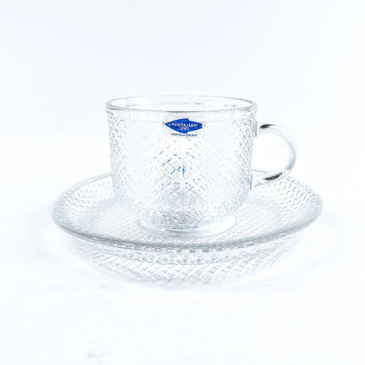 Nuutajärvi Pauliina kahvikuppi ja asetti